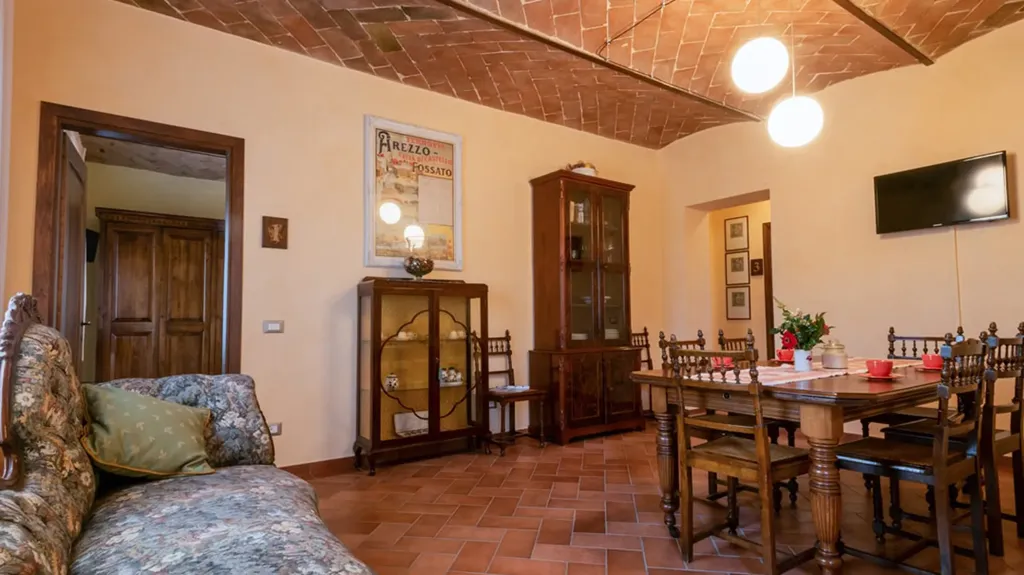 Sala da pranzo - Historic Hamlet with Pool in Anghiari