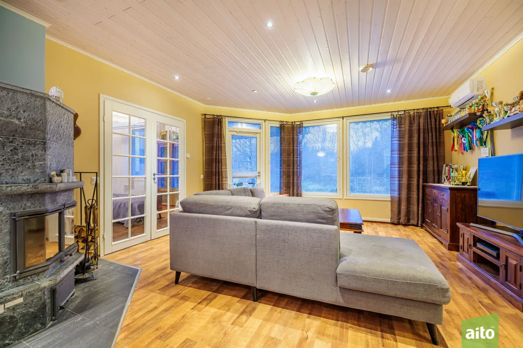 Séjour - Energy-Efficient House with Sauna in Otava