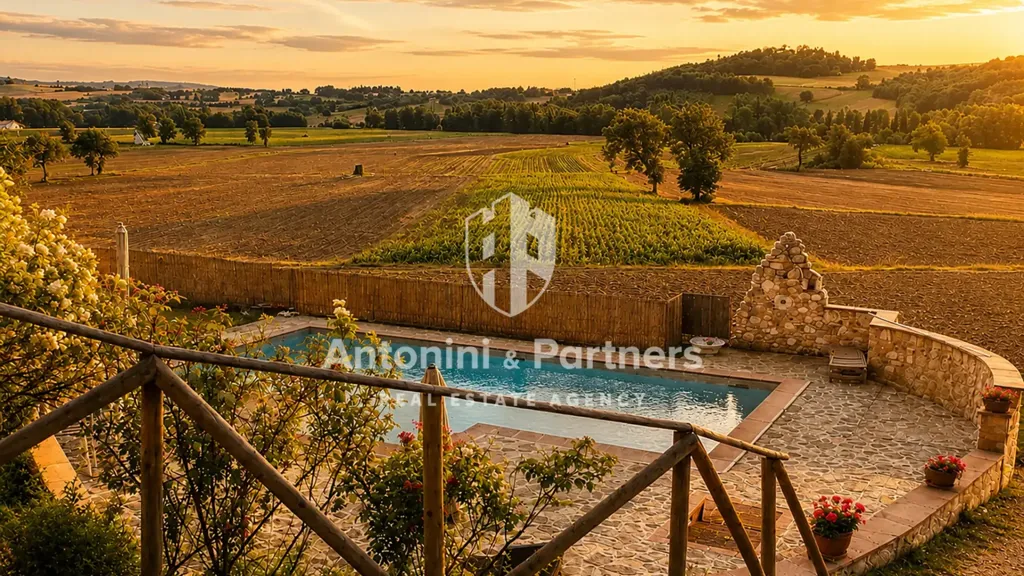 Piscina - Rustic Farmhouse with Pool in Todi