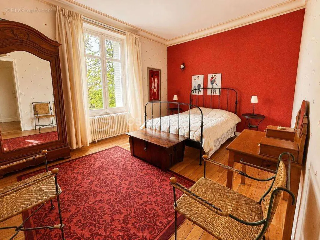 Chambres - Maison de Maître avec Piscine et Parc à Écueillé