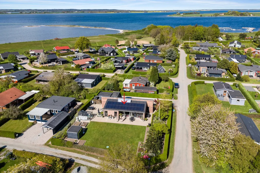 Aerial - Modern Luxury Villa with Spa in Juelsminde