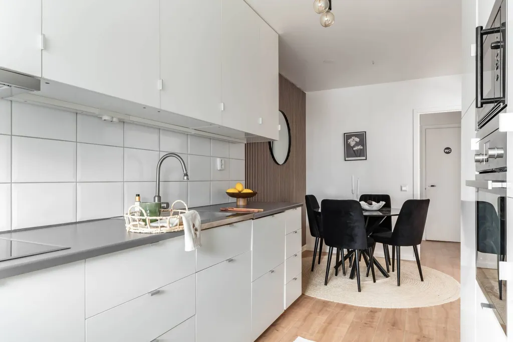 Köök - Apartment with Balcony in Kristianstad