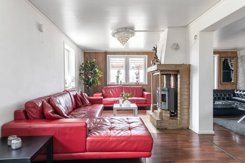 Séjour - Spacious Villa with Large Garden in Hanaskog