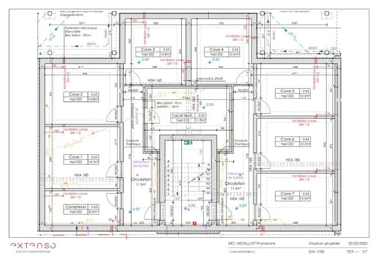 Plan - Appartement Récemment Construit avec Terrasse à Louer
