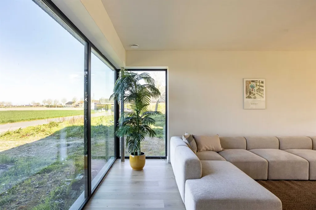Séjour - Villa Moderne avec Vue sur les Champs près de Vinkt