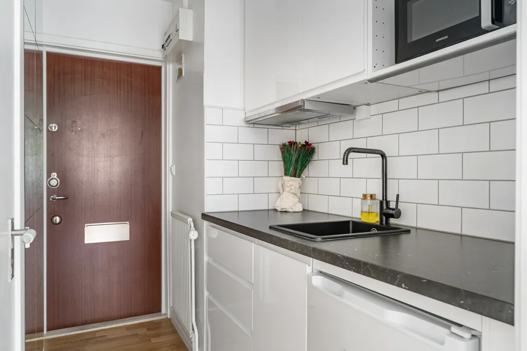 Cucina - Apartment with Forest View in Hägernäs