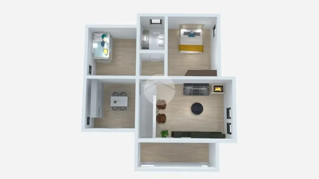 Plan - Apartment with Garden in Clusane, Iseo