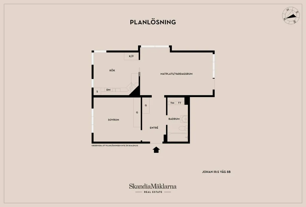 Plan - Apartment with Garden Access in Vadstena