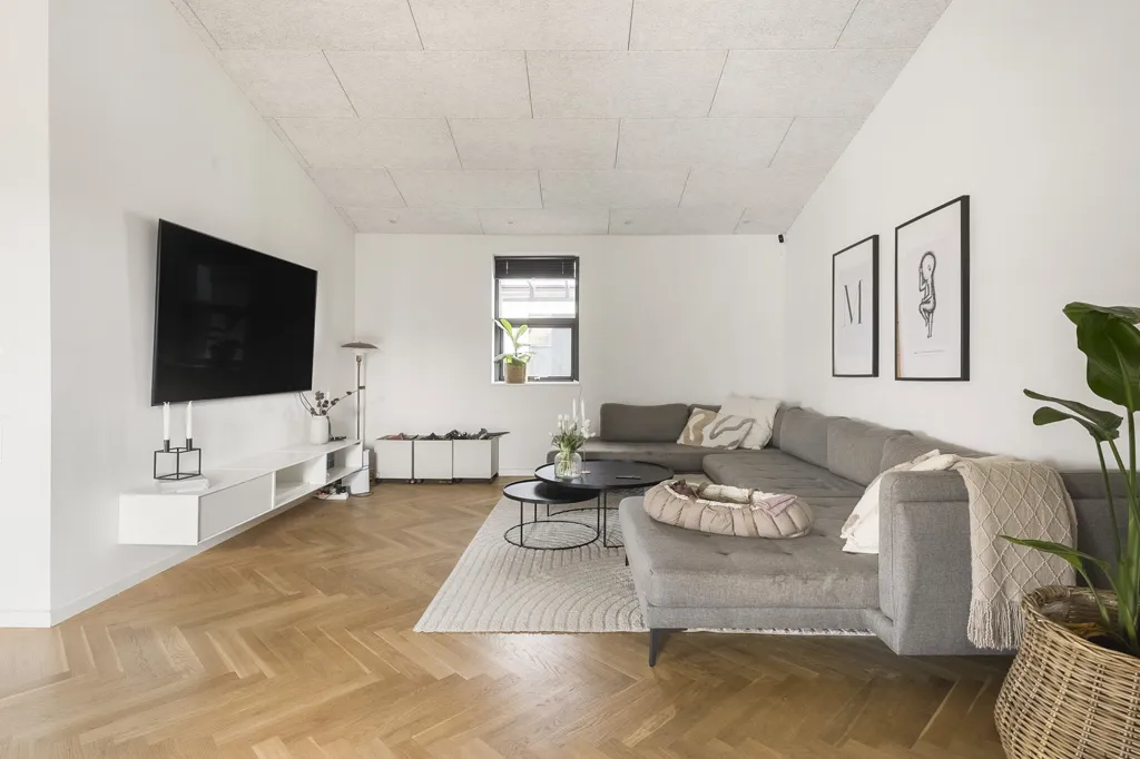 Living Room - Modern Villa with Large Terrace in Bullerup
