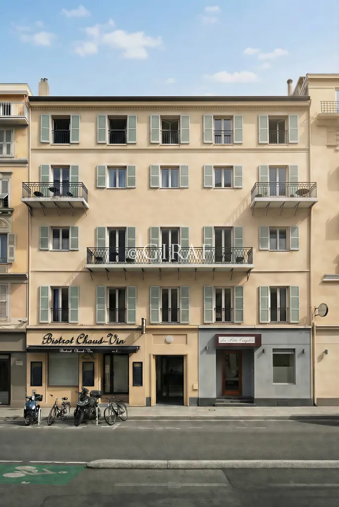 Extérieur - Appartement Rénové avec Vue Jardin au Centre de Nice