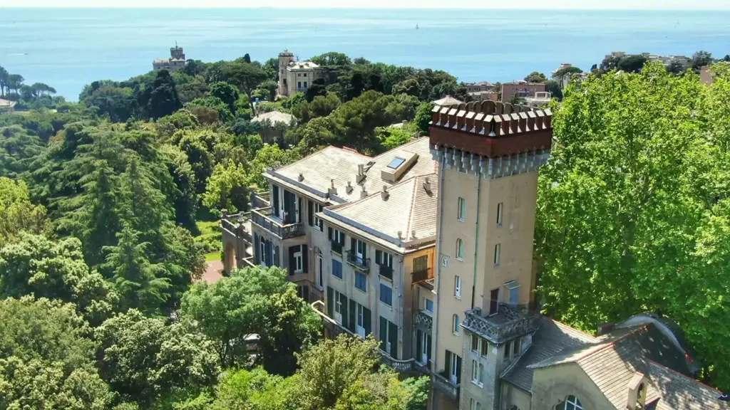 Vue aérienne - Noble Apartment with Private Chapel in Genoa