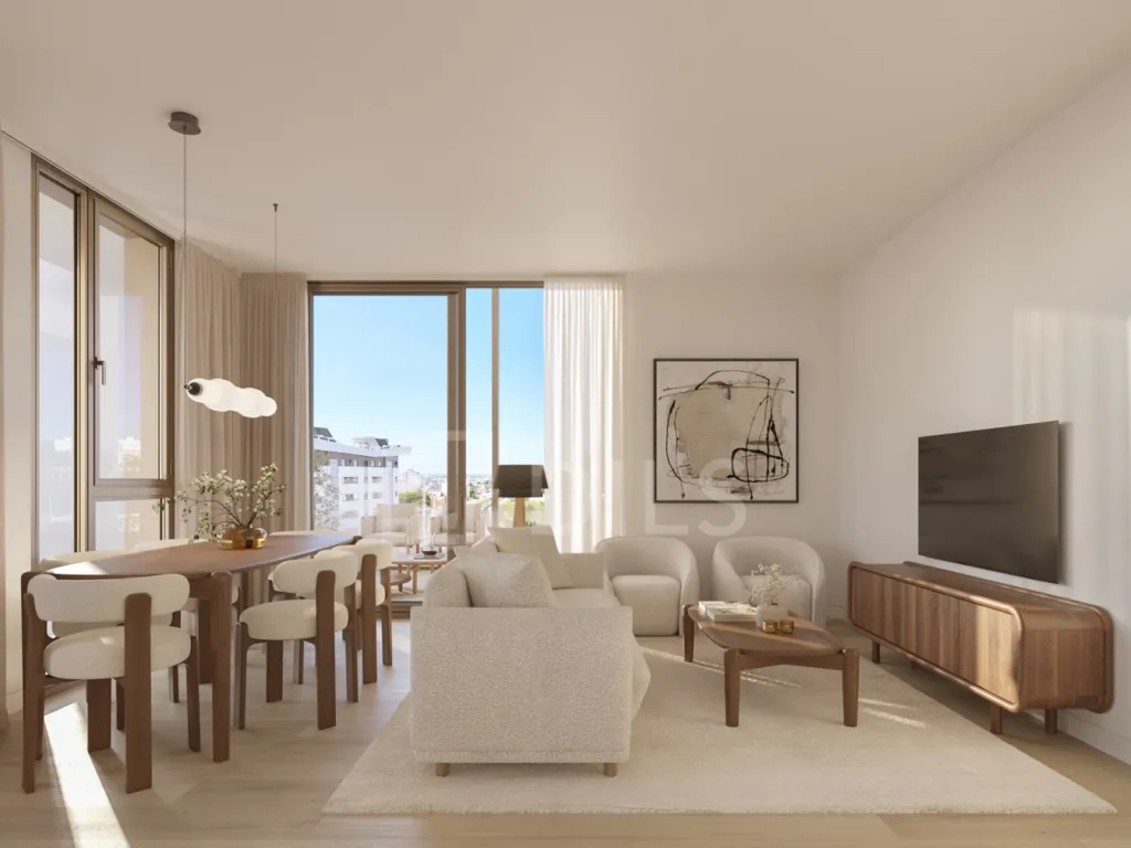 Séjour - T1 Apartment with River View in Parque das Nações