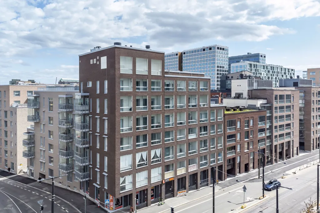 Aerial - Modern Flat with Balcony in Pasila, Helsinki