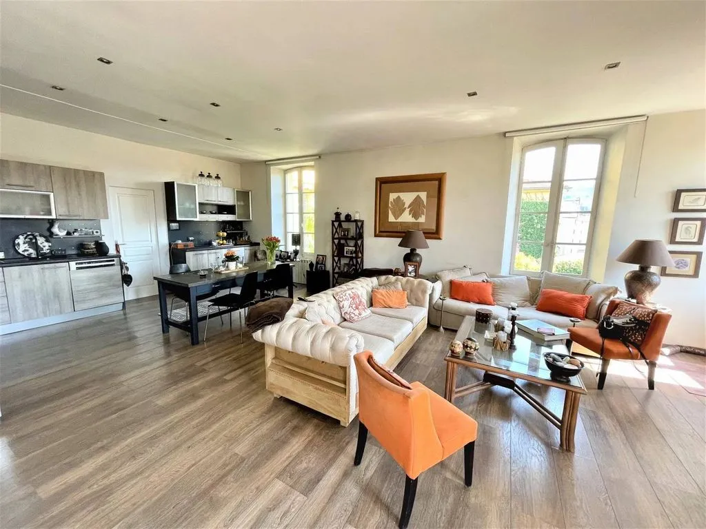Séjour - Appartement Luxueux avec Terrasse à Cannes