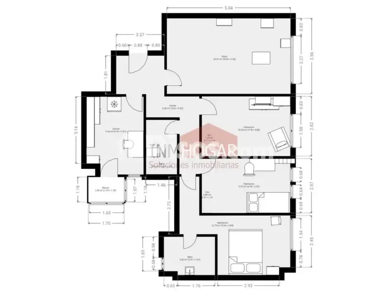 Plan - Apartment with Terrace in Sonsoles