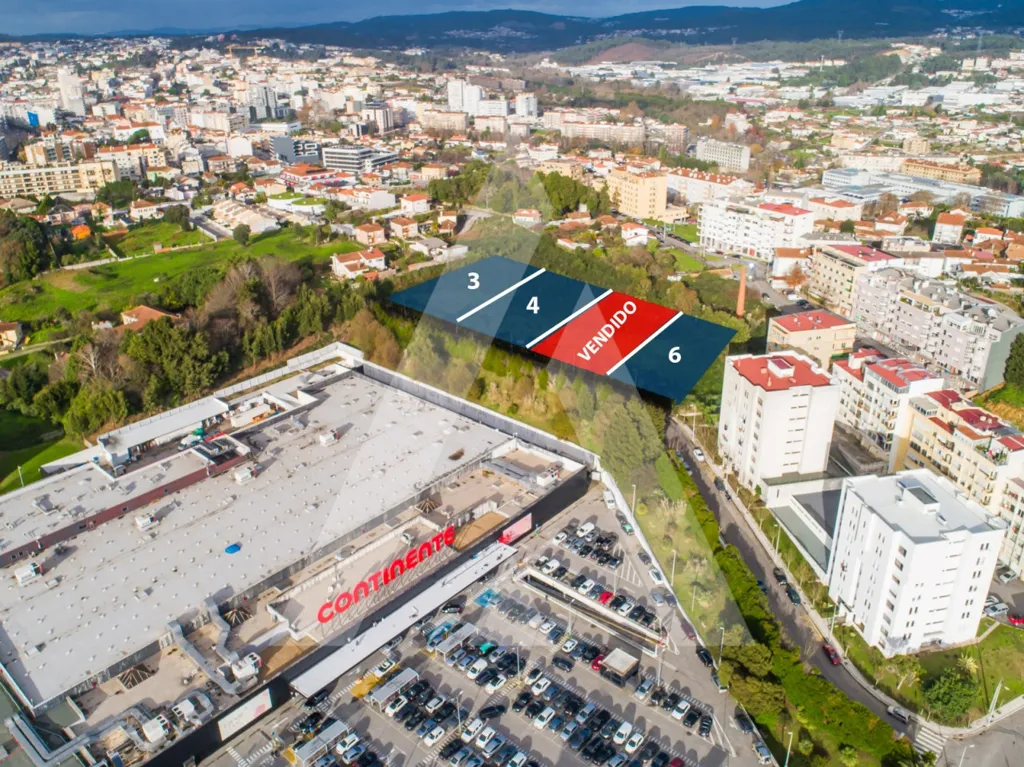 Õhuvaade - Construction Plot with Central Location in São João da Madeira