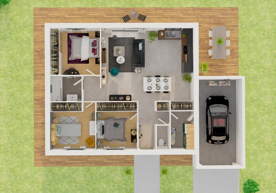 Plan - Terrain à Bâtir avec Vue Sud à Vacqueyras