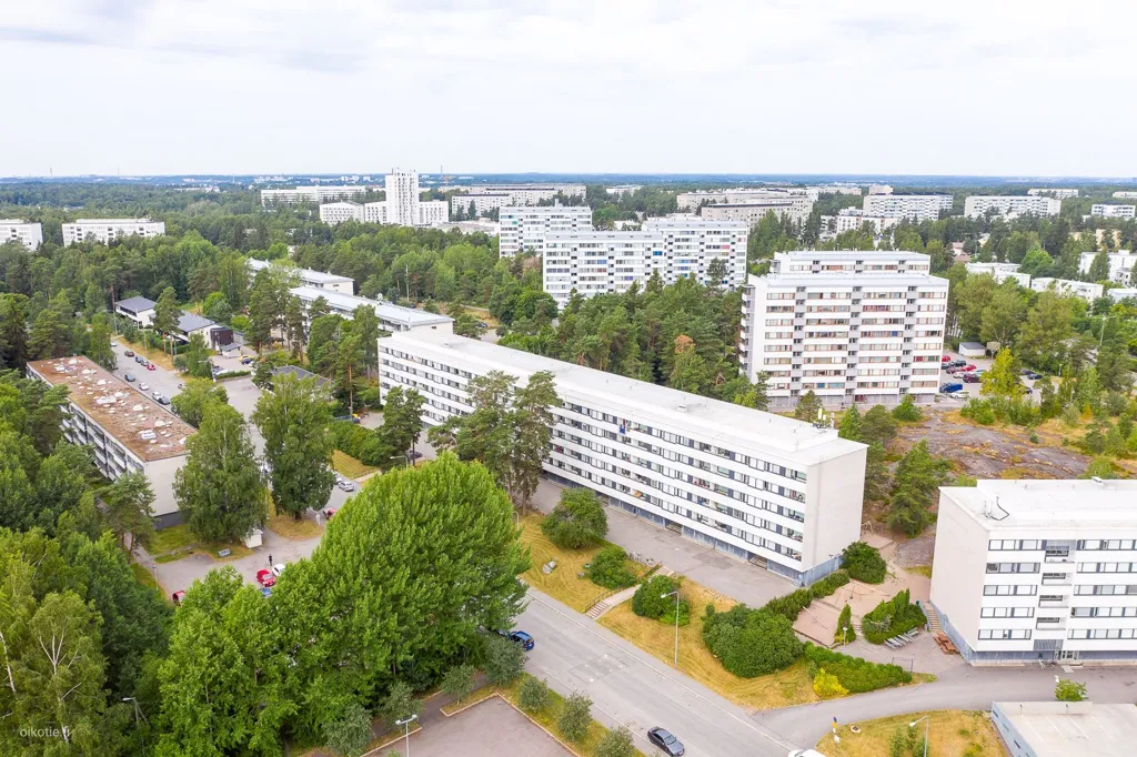 Vue aérienne - Spacious Apartment with Balcony in Kontula, Helsinki