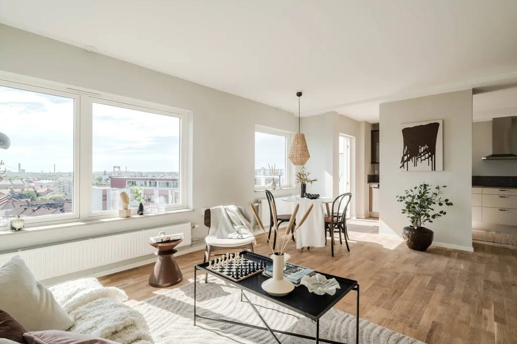 Soggiorno - Modern Flat with West-Facing Balcony in Majorna