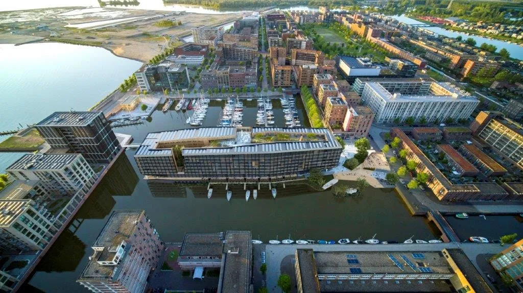 Vista aerea - Studio Apartment with Energy Label A++ in IJburg