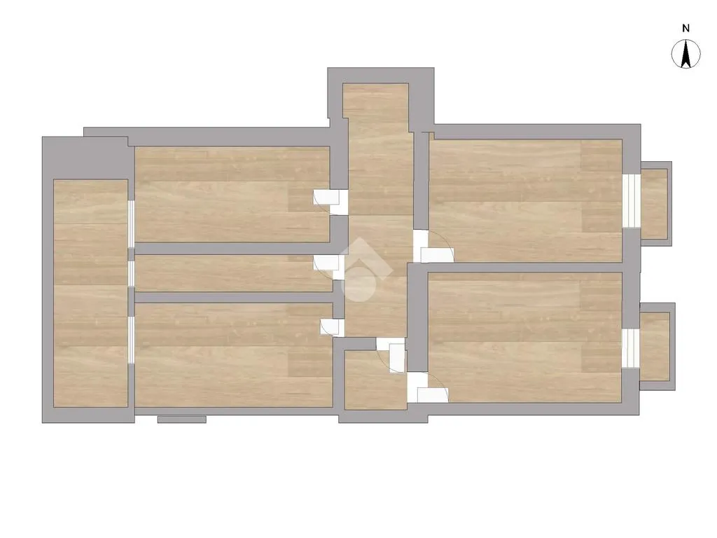 Plan - Spacious Apartment with Balcony in Cenisia, Turin