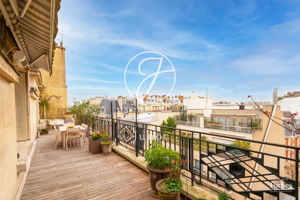 Terrasse - Appartement Duplex avec Terrasses à Paris 16e