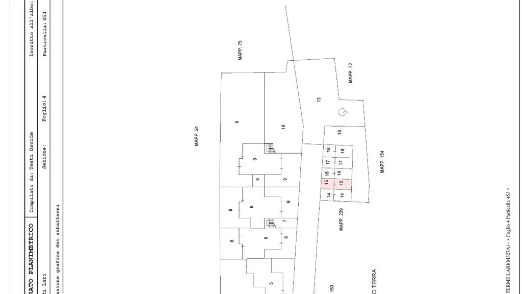 Plan - Modernised Apartment with Mansard in Lavaiano