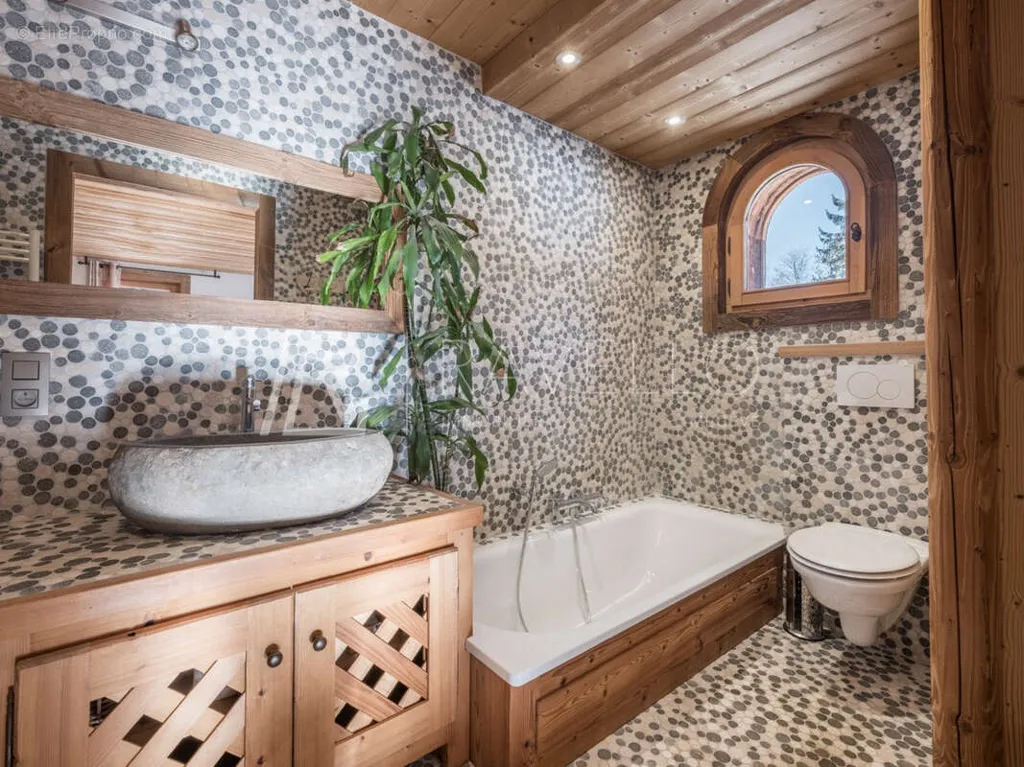 Salles de bain - Chalet avec Vue Panoramique en Val d'Arly
