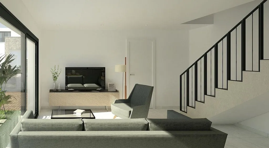Séjour - Contemporary Chalet with Pool in Gran Alacant