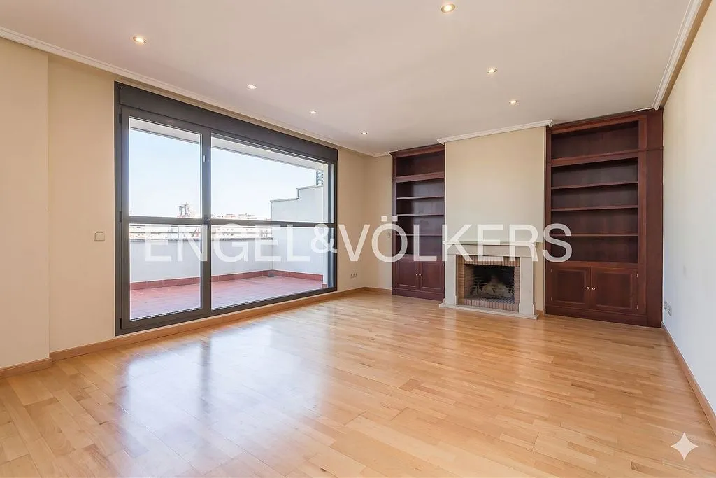 Soggiorno - Penthouse with Pool in Guindalera, Madrid