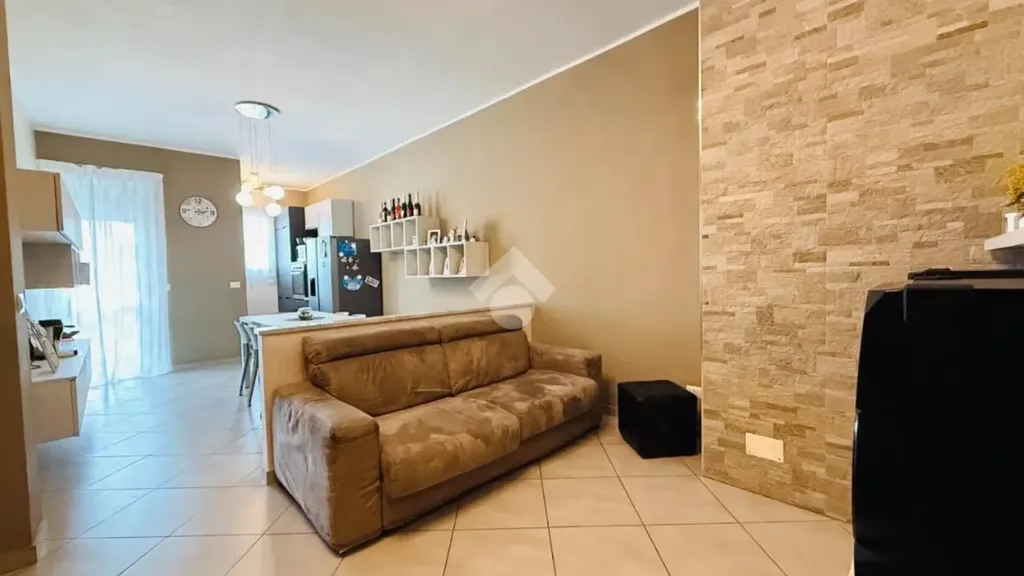 Séjour - Restored 3-Bedroom Flat with Balcony in Rivoli