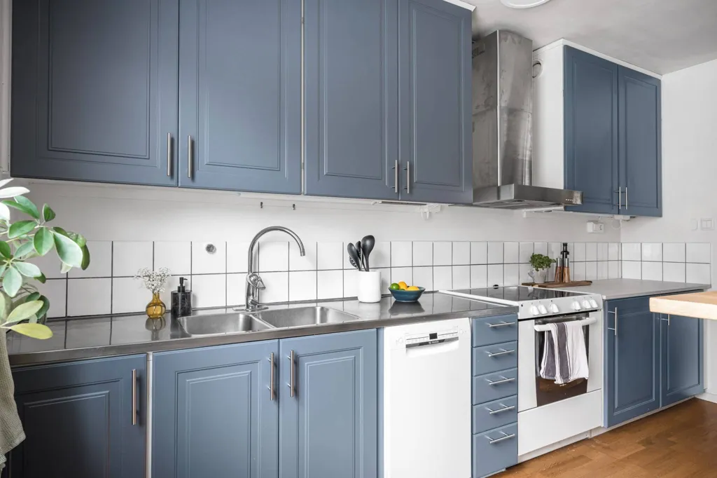 Cucina - Apartment with Glass Balcony in Huvudsta
