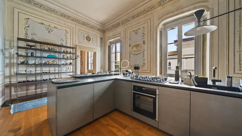 Kitchen - Historic Palazzo Apartment in Lonato