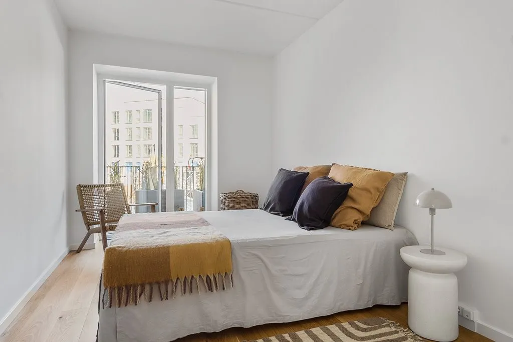 Chambres - Apartment with Balcony and EV Charging in Copenhagen