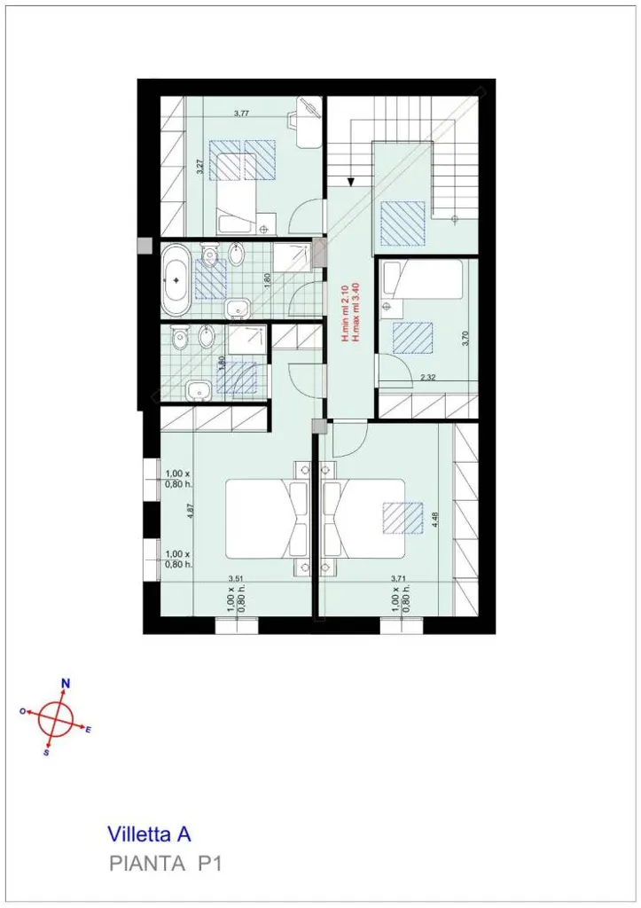 Plan - Luxury Villa with Private Garden in Modena