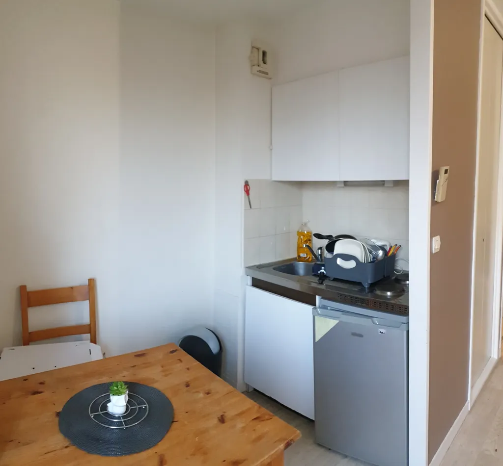 Kitchen - Studio with Balcony near CHU, Lyon