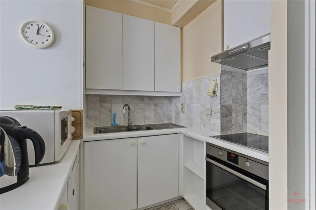 Kitchen - Furnished Studio in Central Oostende