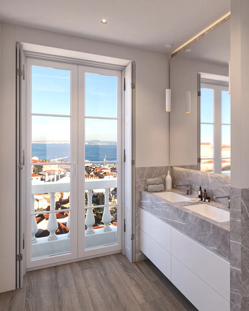 Salles de bain - Duplex Apartment with Terrace in Lisbon's Historic Centre
