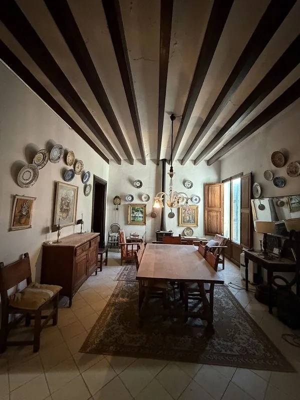 Dining Room - Historic Chalet with Terrace in Sa Pobla