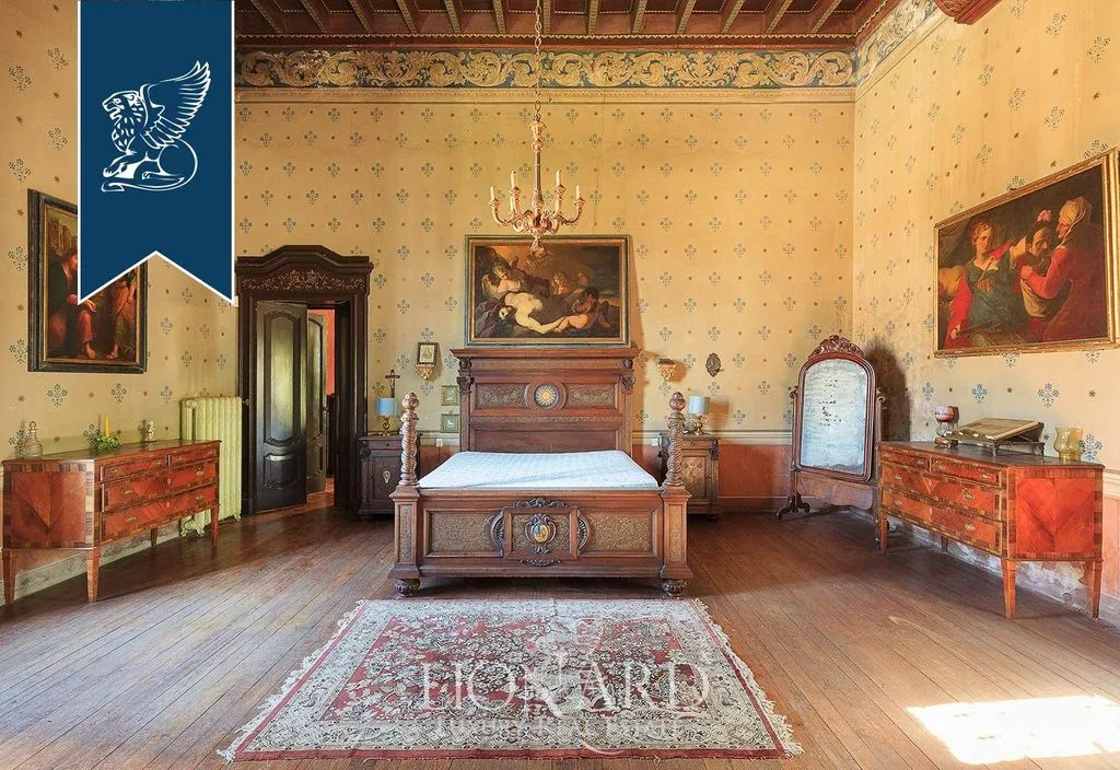 Camere da letto - 15th-Century Palace with Tower in Lombardy