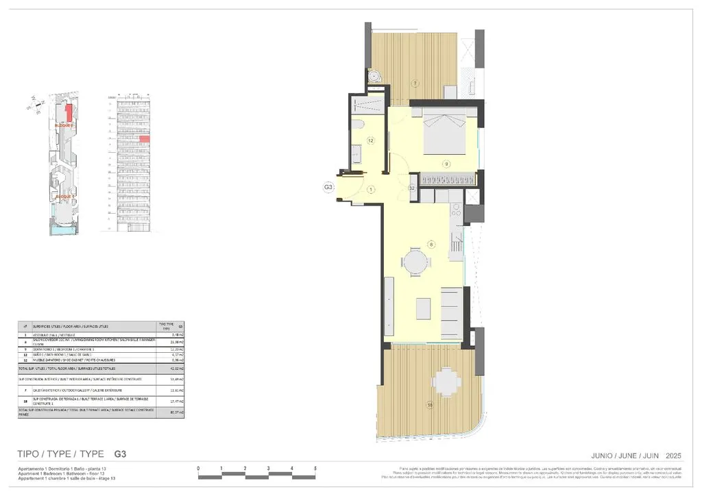 Plan - Luxury Beachfront Apartment in Calpe