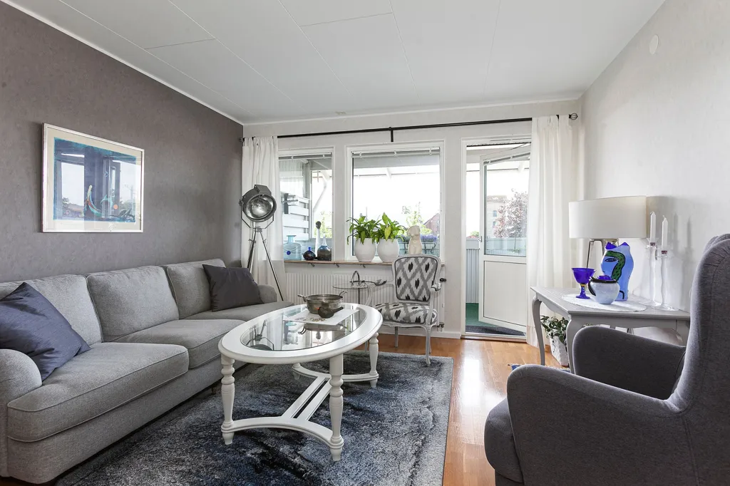Soggiorno - Renovated Flat with South-Facing Balcony in Klippan