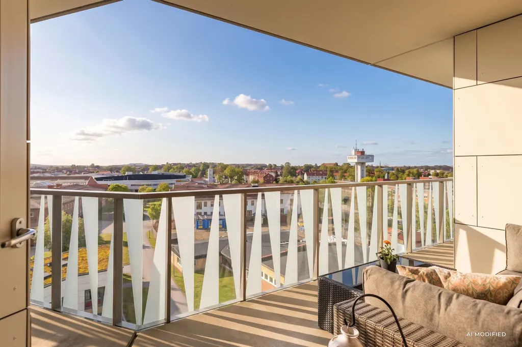 Balcone - Etagé Flat with Balcony & Rooftop in Kalmar