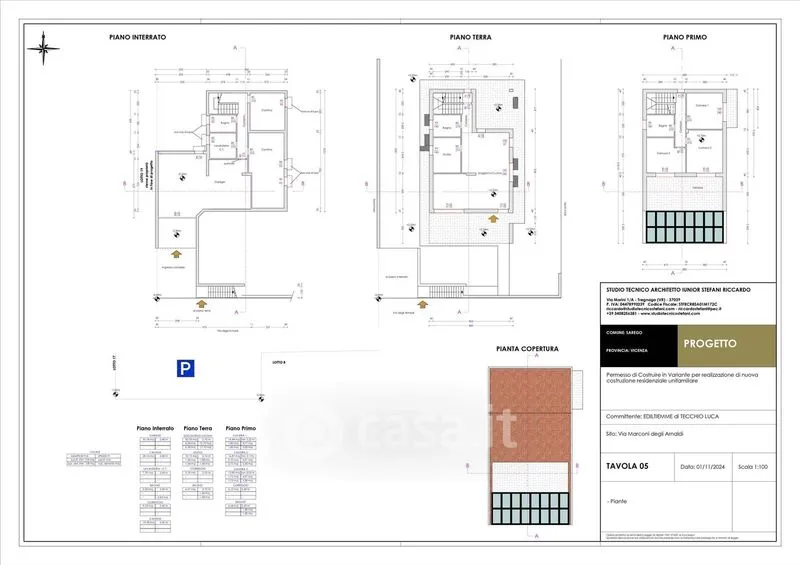 Plan - Semi-Finished Villa with Private Garden in Sarego