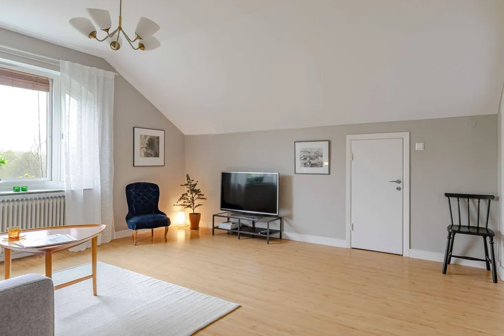 Séjour - Charming Penthouse with Park View in Linköping