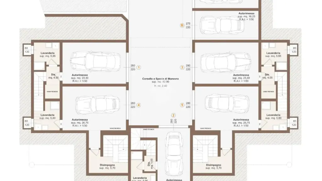 Plan - New Apartment with Terrace in Erbusco