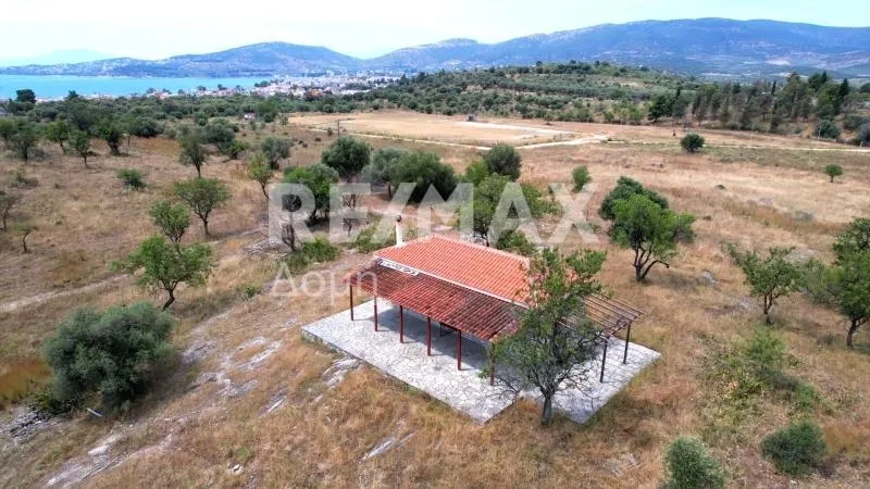 Aerial - Stone Villa with Sea View in Volos