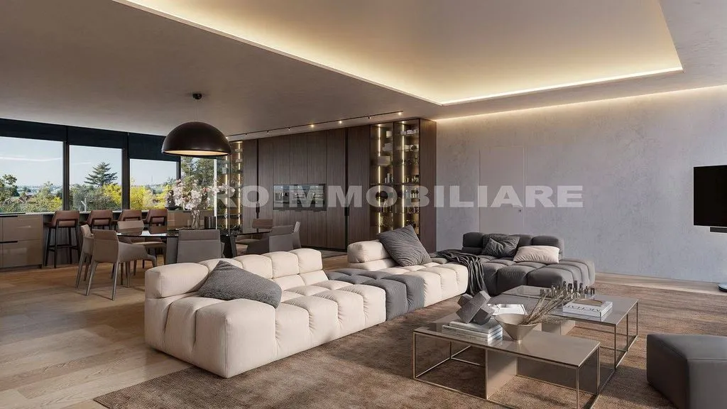 Living Room - Luxury Flat with Private Garden in Cellatica