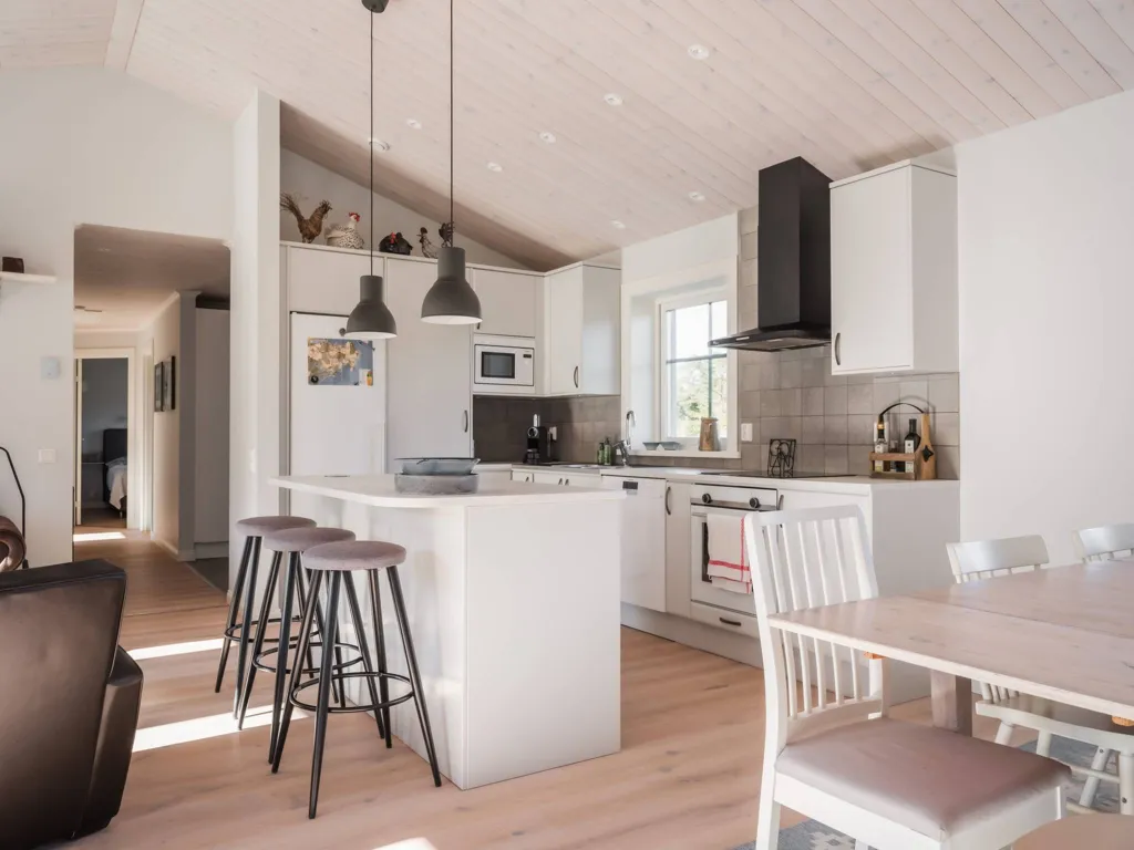 Cucina - Villa with Pool and Sea View in Östergarn