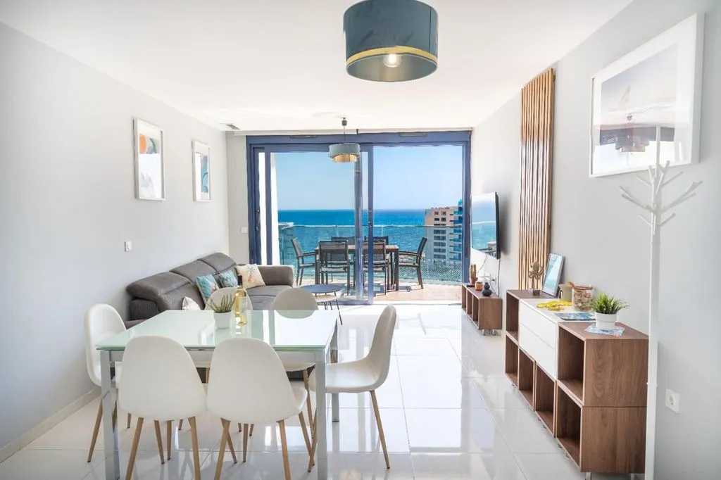 Dining Room - Luxury Penthouse with Sea View in Punta Prima